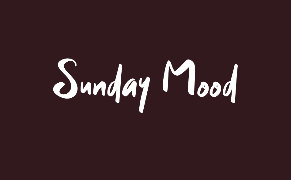 Sunday Mood font big
