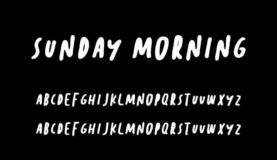 sunday-morning font