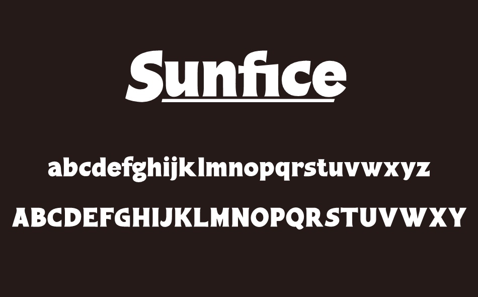 Sunfice font