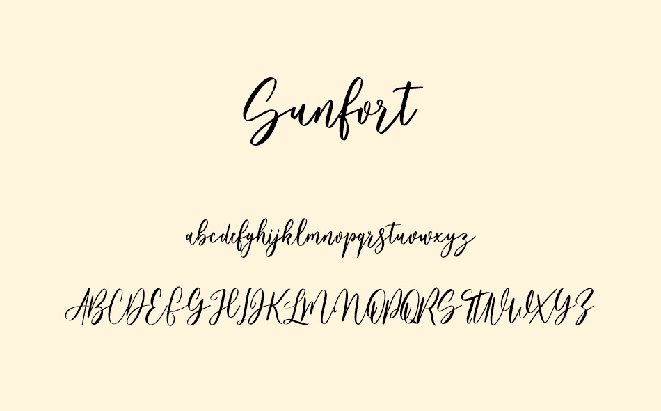 Sunfort font