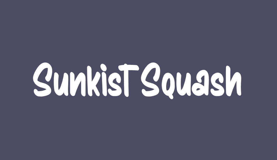 sunkist-squash font big