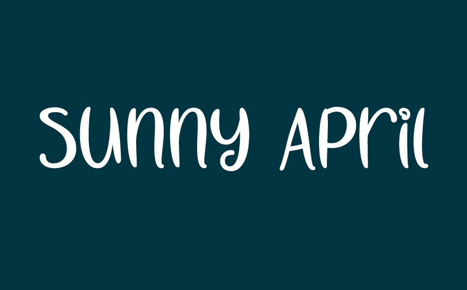 Sunny April font big