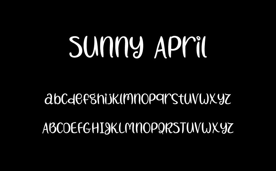 Sunny April font