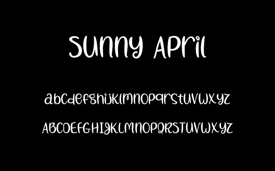Sunny April font