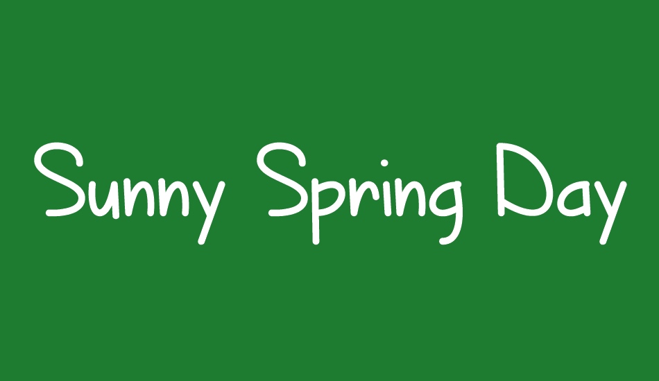 sunny-spring-day font big