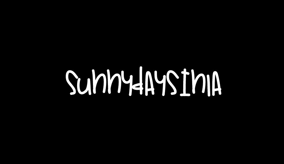 sunnydaysınla font big