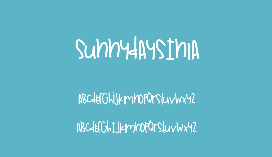 sunnydaysınla font