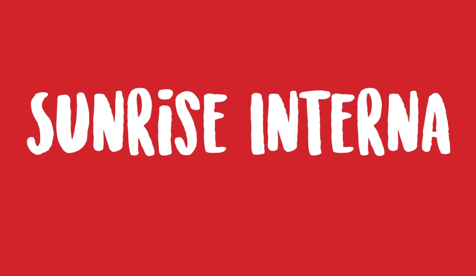 Sunrise International free font