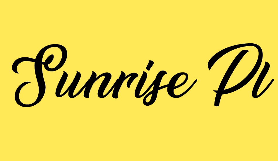 sunrise-place font big