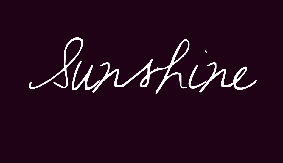 sunshine-ın-my-soul font big