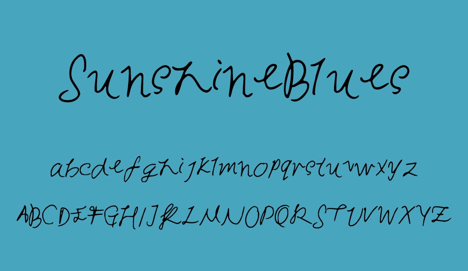 sunshineblues font