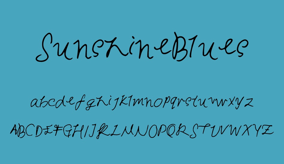sunshineblues font