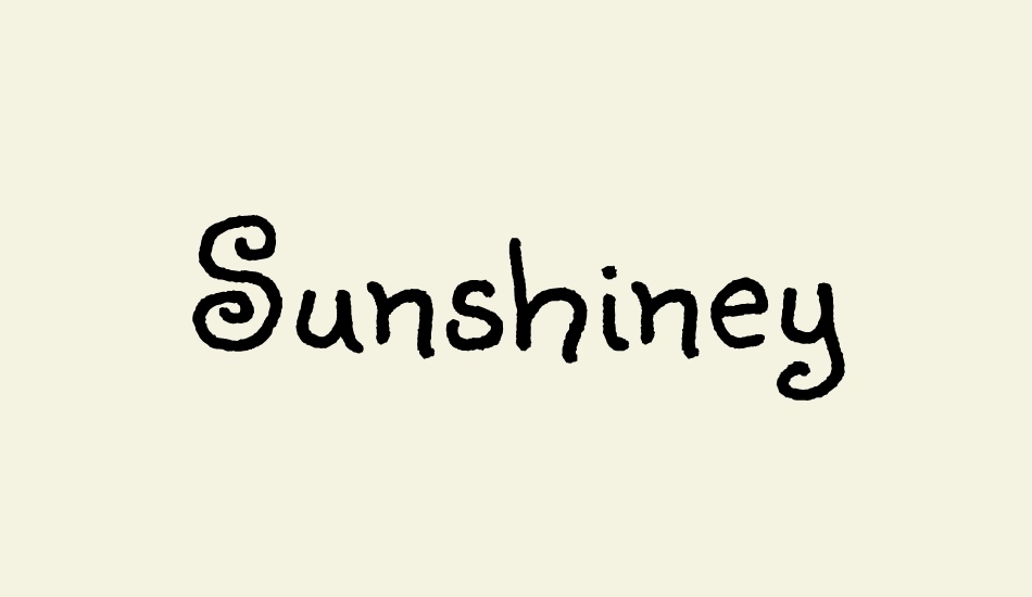 sunshiney font big