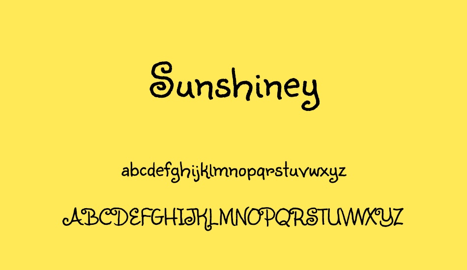 sunshiney font