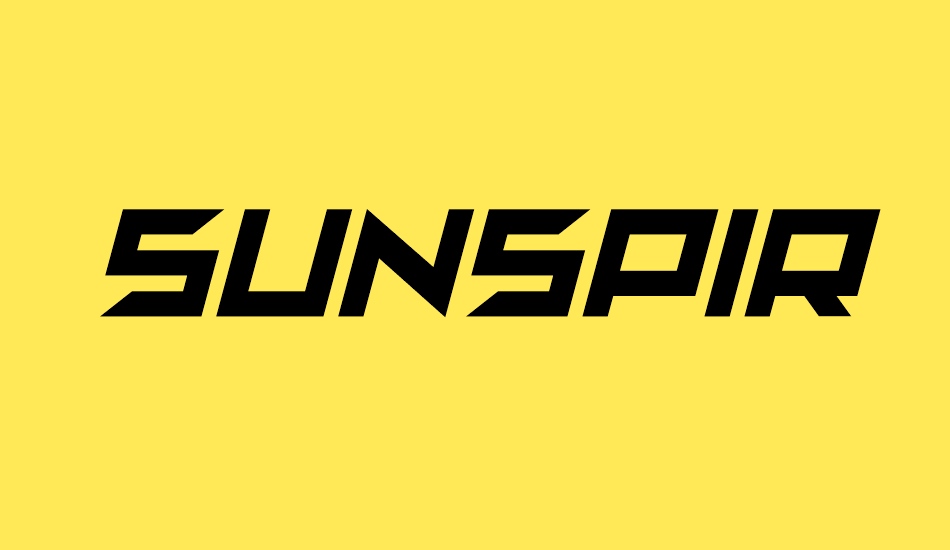 sunspire font big