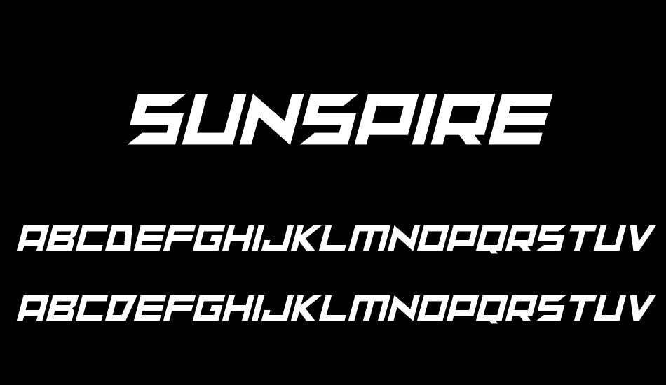 sunspire font