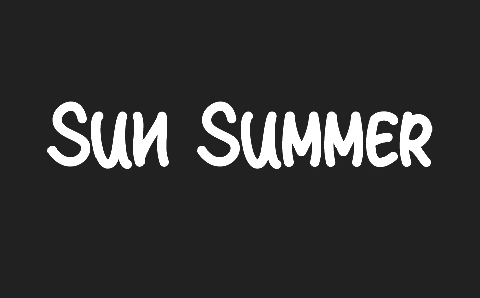 Sun Summer font big