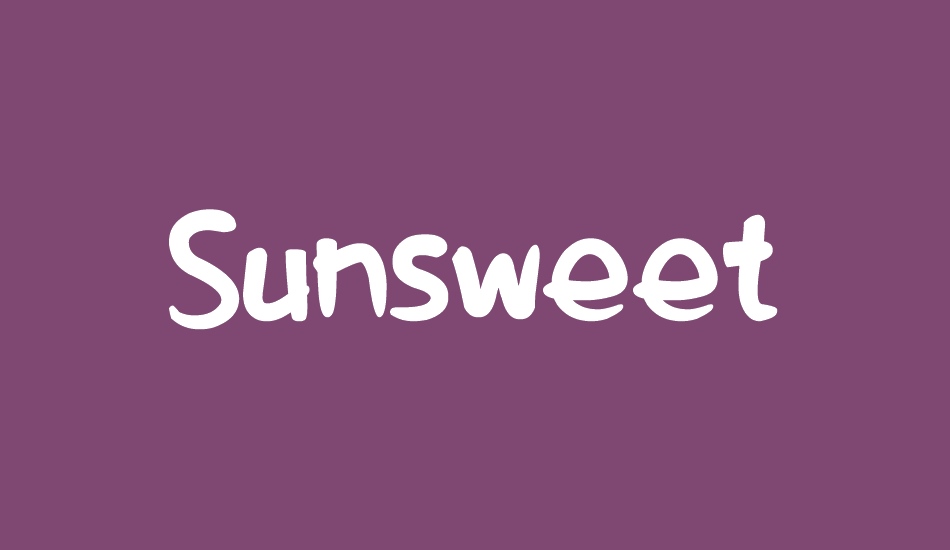 sunsweet font big