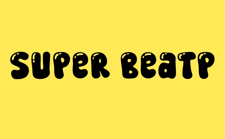 Super Beatpop font big
