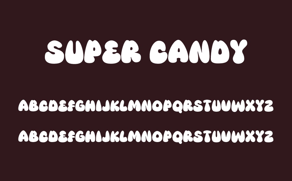 Super Candy font
