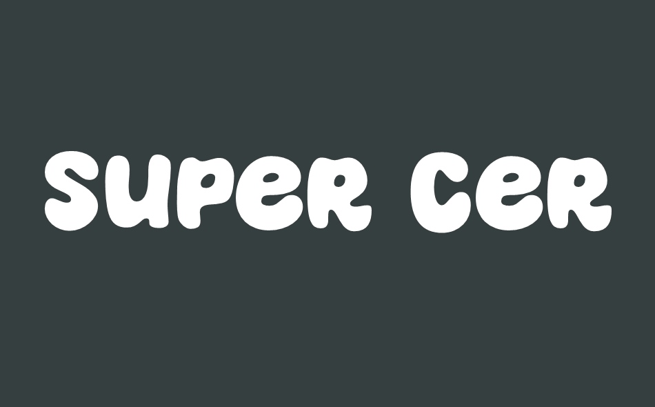 Super Cereal font big