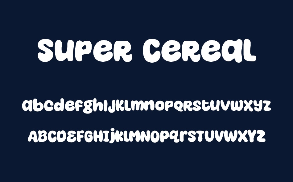 Super Cereal font