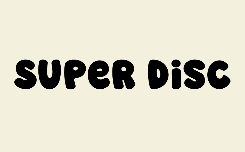 Super Disco font big