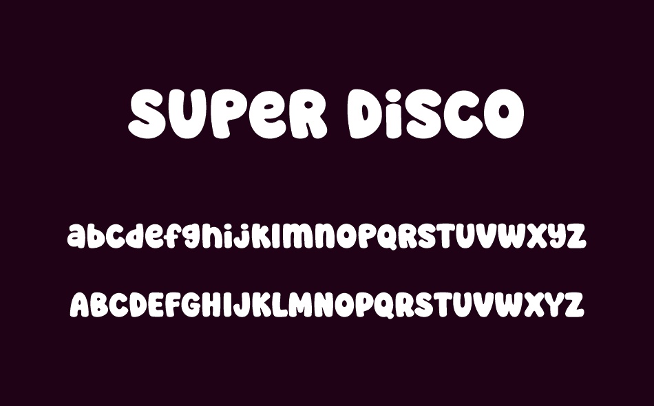 Super Disco font