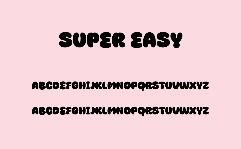 Super Easy font