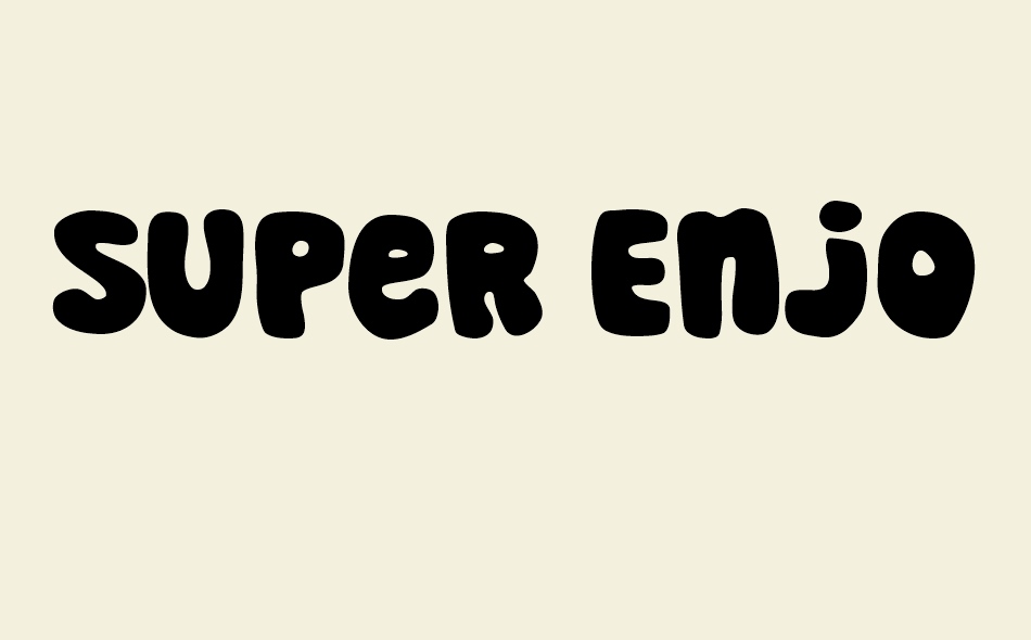 Super Enjoy font big