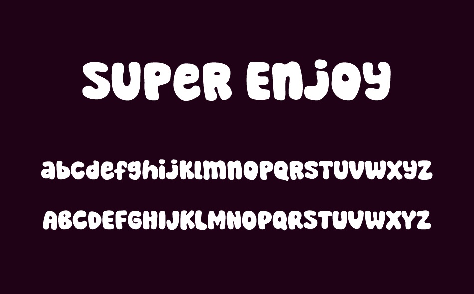 Super Enjoy font
