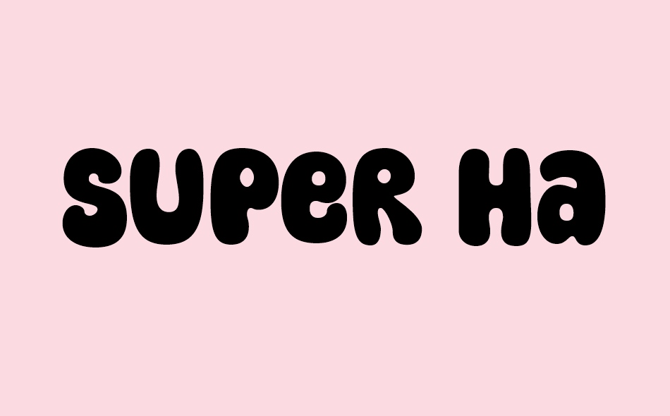 Super Happy font big