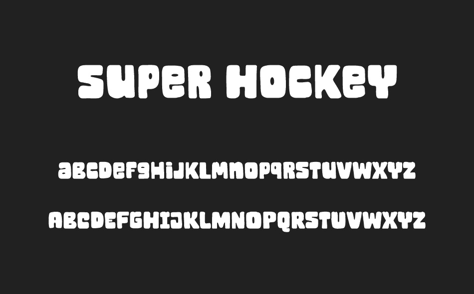 Super Hockey font