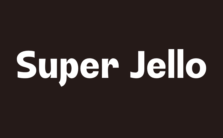Super Jello font big