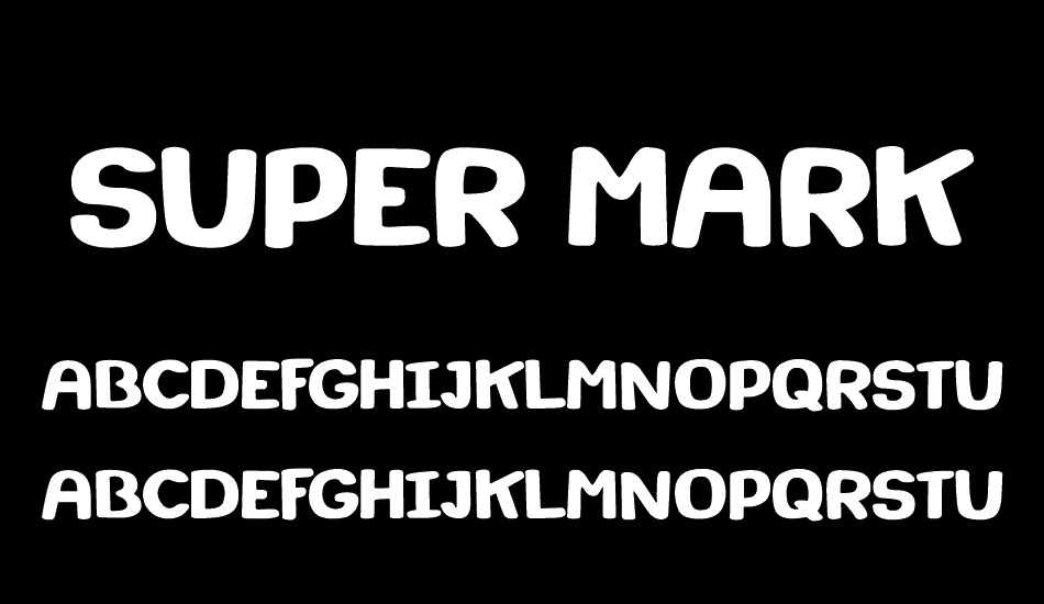 super-marker font