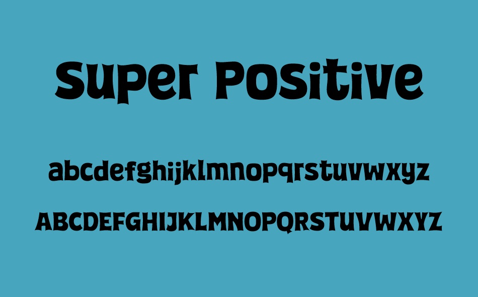Super Positive font