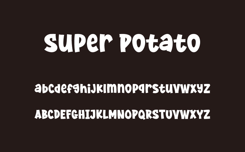 Super Potato font