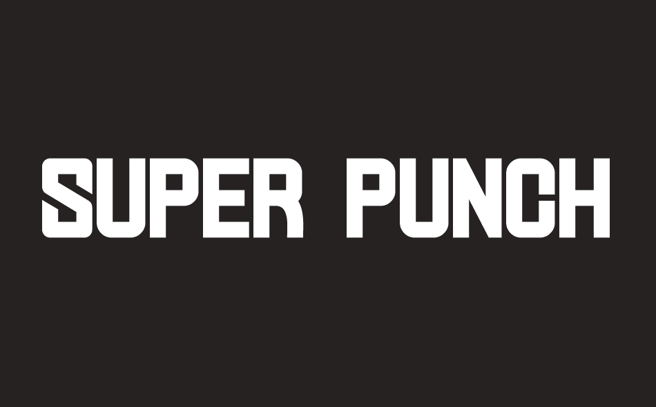 Super Punch font big