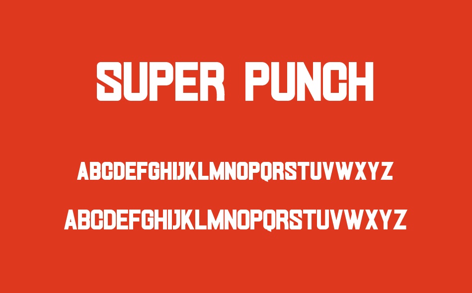 Super Punch font