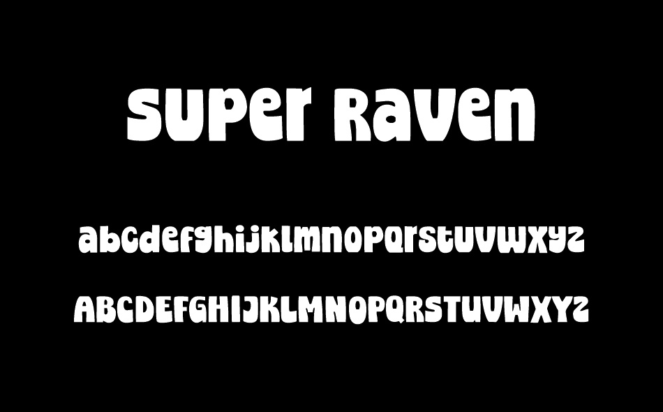 Super Raven font