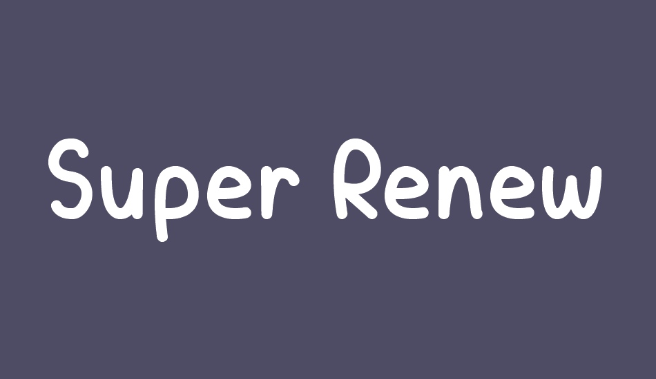 super-renewables font big