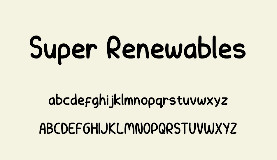 super-renewables font