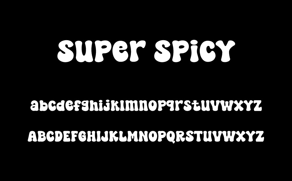 Super Spicy font