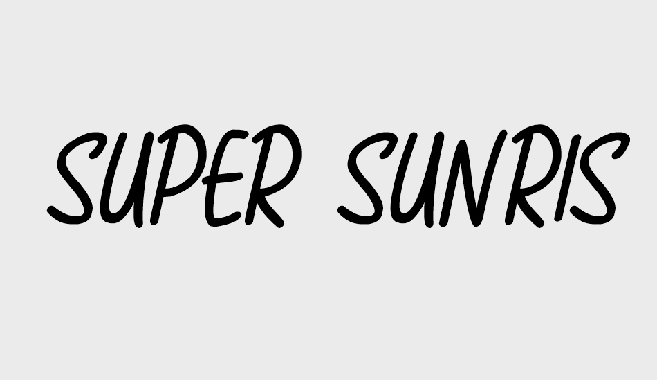 super-sunrise font big