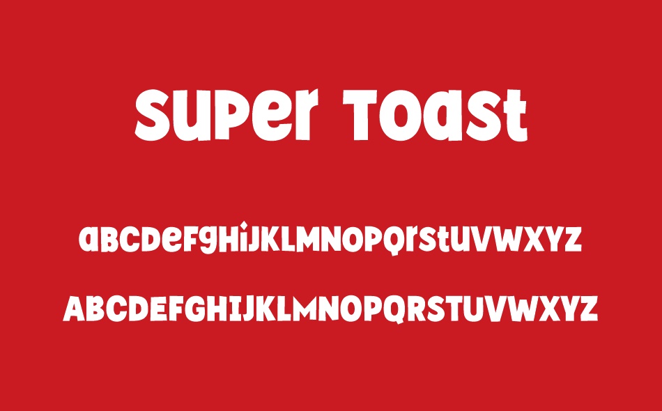 Super Toast font