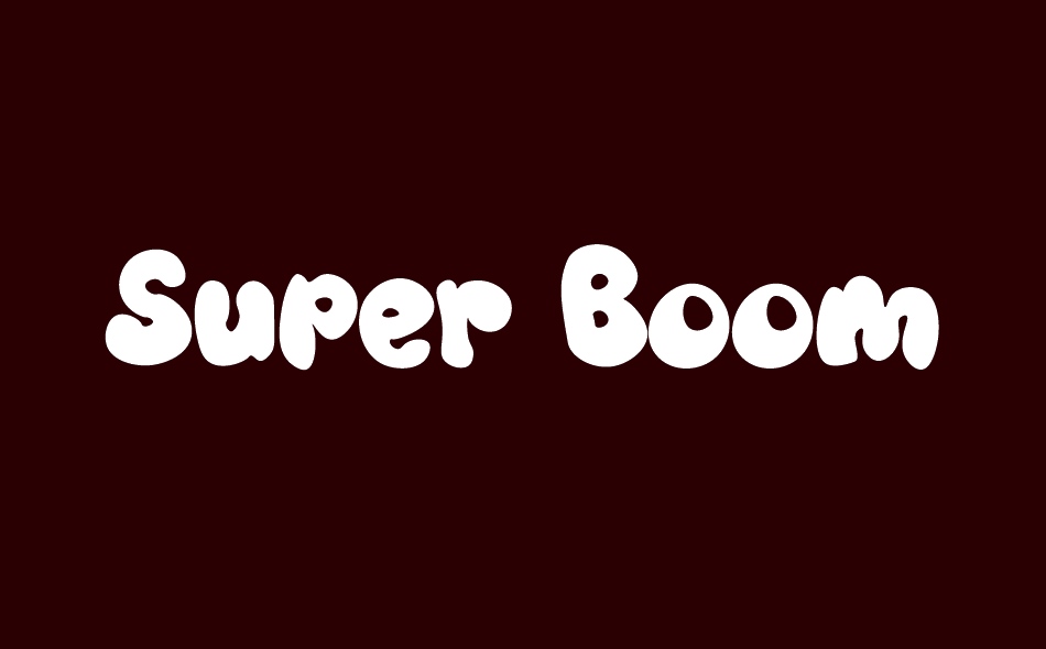 Super Boom font big