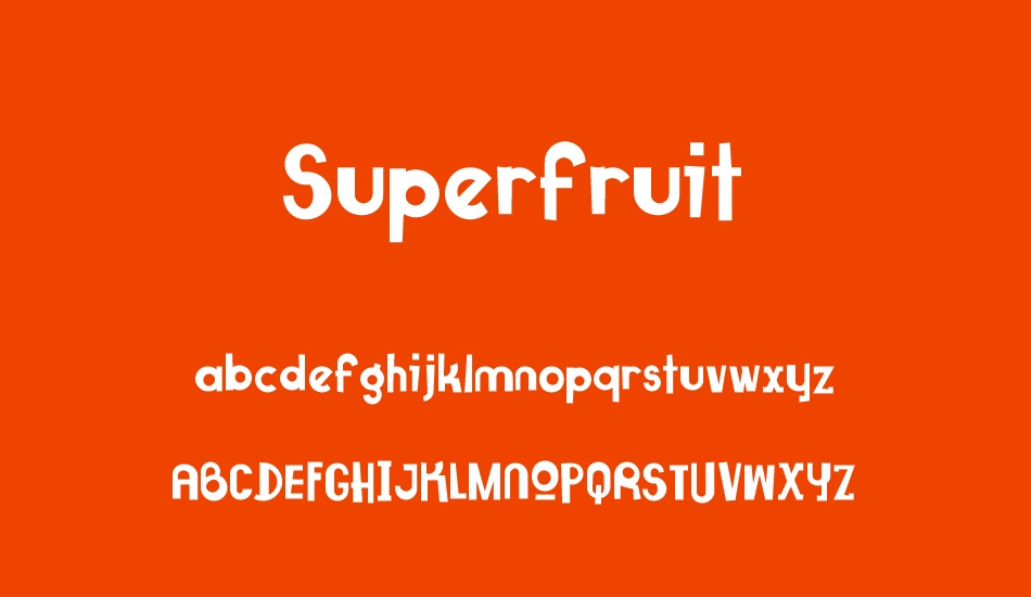 superfruit font