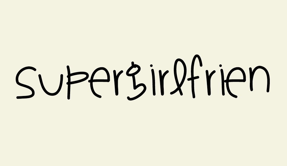 supergirlfriend font big