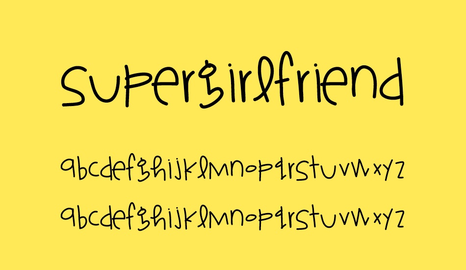 supergirlfriend font