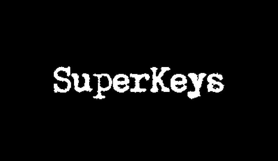 superkeys font big